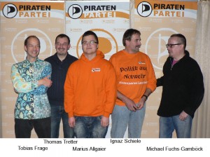 Vorstand des KV Landsberg der Piratenpartei